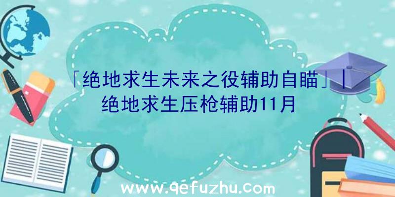 「绝地求生未来之役辅助自瞄」|绝地求生压枪辅助11月